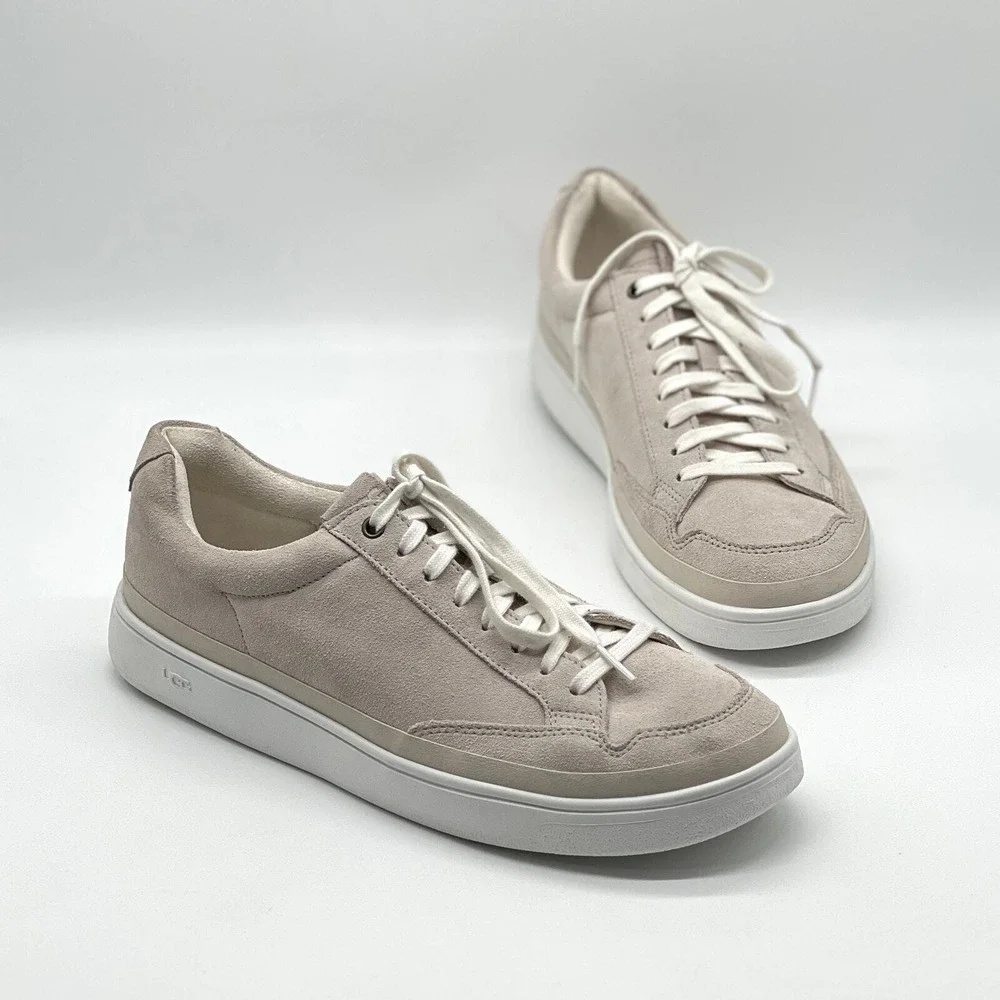 UGG South Bay Sneakers Mens 9 Beige Vream Low Top Suede Trainer Casual Lace Up